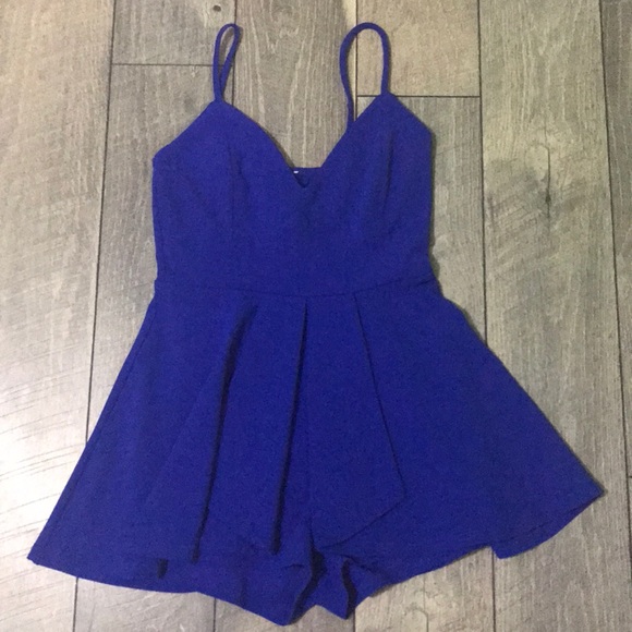 a'gaci Other - Agaci short romper metallic blue